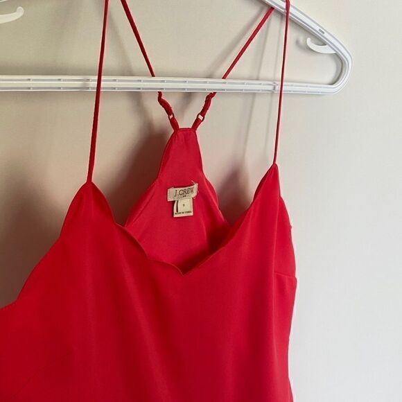 J. Crew Coral Scalloped Dress - Picture 4 of 11